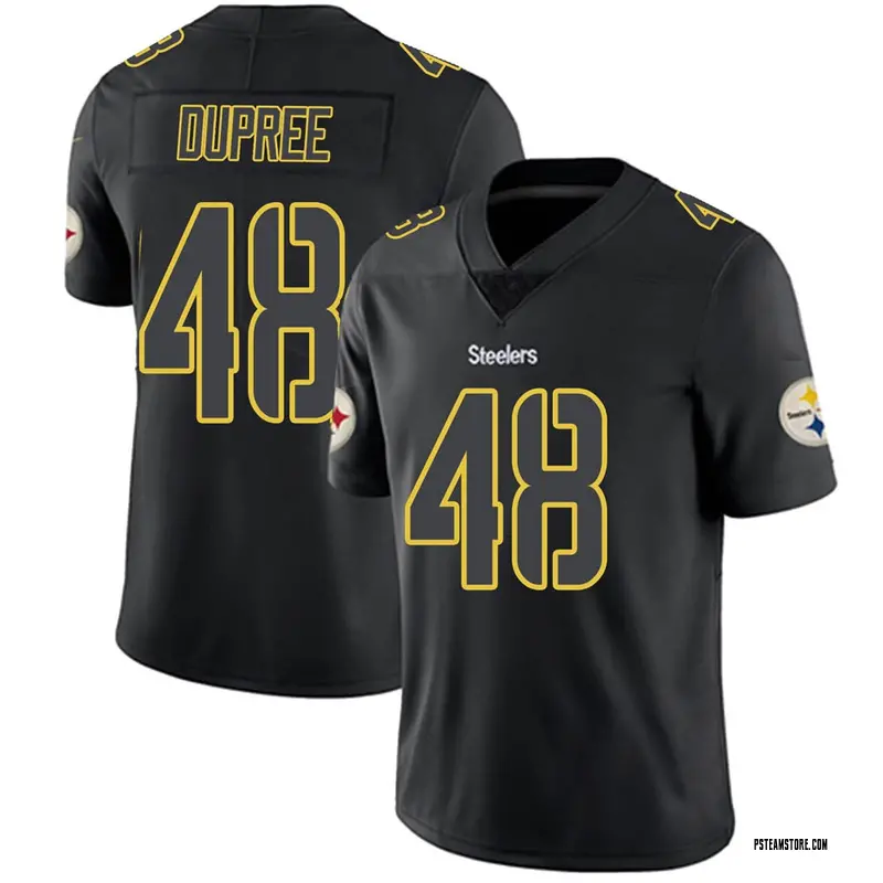 Men's Bud Dupree Pittsburgh Steelers Jersey - Black Impact Limited