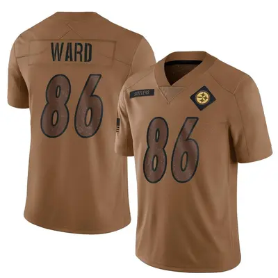Men's Hines Ward Pittsburgh Steelers 2023 Salute To Service Jersey - Brown Limited