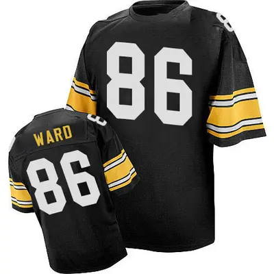 Men's Hines Ward Pittsburgh Steelers Mitchell And Ness Team Color Throwback Jersey - Black Authentic