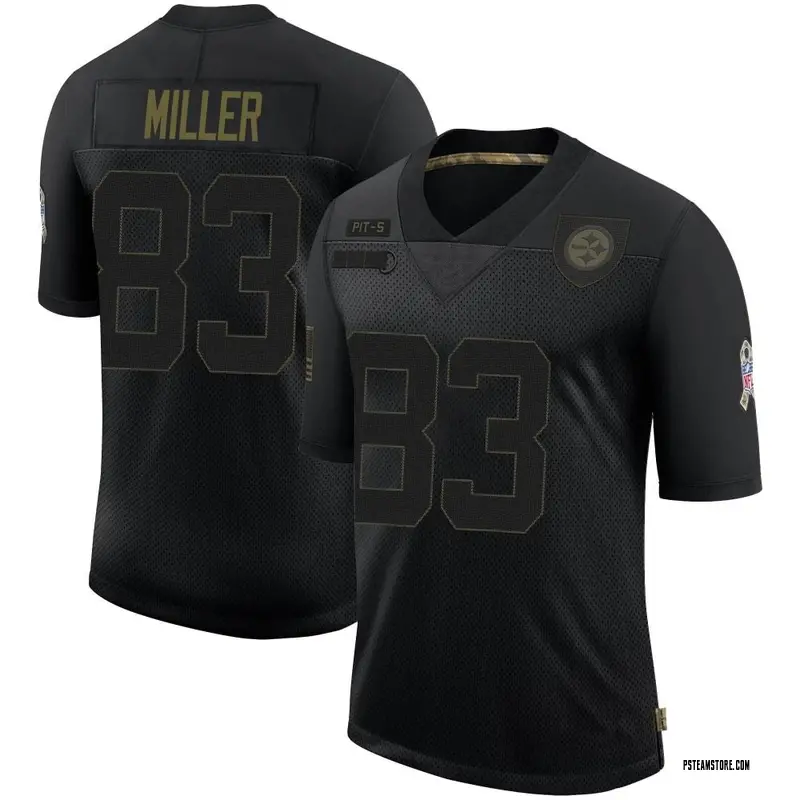Youth Heath Miller Pittsburgh Steelers 2020 Salute To Service ...